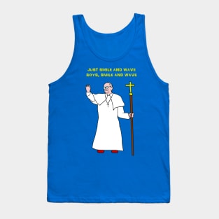 Pope smile and wave Tank Top